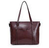 Retro European And American One Shoulder Messenger Bag Foreign Trade Oil Wax Leather Ladies Handbag Tote Bag