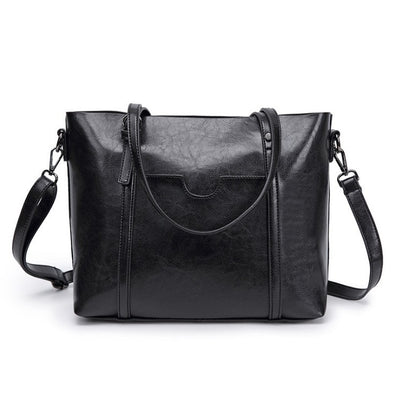 Retro European And American One Shoulder Messenger Bag Foreign Trade Oil Wax Leather Ladies Handbag Tote Bag