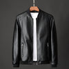 Leather jacket slim men's leather jacket