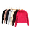 American High Street Design Sense Hooded Fleece Lined Sweater