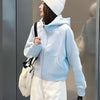 American High Street Design Sense Hooded Fleece Lined Sweater
