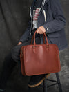 The First Layer Of Cowhide Horizontal Handbag Men Retro