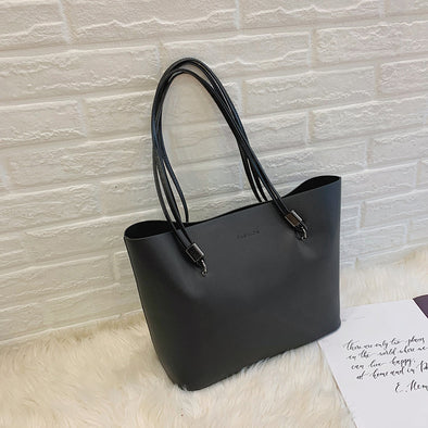 Large Volume Texture Western Style Tote Bag Female