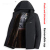 Men's Cotton Jacket Hooded Thick Long Sleeves Winter