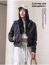 American High Street Design Sense Hooded Fleece Lined Sweater