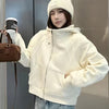 American High Street Design Sense Hooded Fleece Lined Sweater