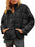 Aiopr Women's Oversized Lightweight Down Coat Long Sleeve Zip Packable Short Puffer Jackets
