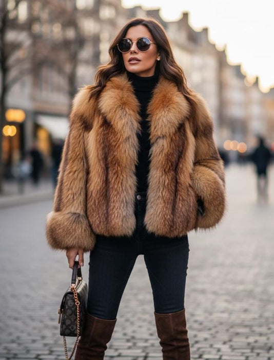 Faux Fur Bomber Jacket