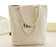 Natural Color Large Tote Bag Custom Logo Canvas Shopping Bag With Canvas Handle