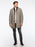 Longline Herringbone Wool Blend Reefer Coat For Men
