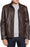 Cole Haan Men's Smooth Leather Moto Jacket