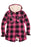 ZENTHACE Women's Hooded Flannel Shirt Jacket,Sherpa Lined Full Zip Fall Winter Plaid Shacket