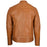 Men’s Tan Leather Biker Jacket  Classic Tan Leather Zip-Up Jacket  Men’s Premium Tan Leather Jacket