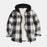 ZENTHACE Women's Hooded Flannel Shirt Jacket,Sherpa Lined Full Zip Fall Winter Plaid Shacket