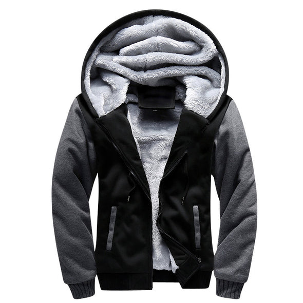 Street Hoodie Hooded Jacket Plus Size Men's Cotton Coat