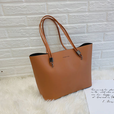 Large Volume Texture Western Style Tote Bag Female