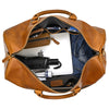 Retro Crazy Horse Leather Travel Bag Large Capacity