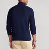 New Men's Cotton Turtleneck Zipper Sweater Winter Solid Color Slim Fit