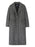 Longline Herringbone Wool Blend Reefer Coat